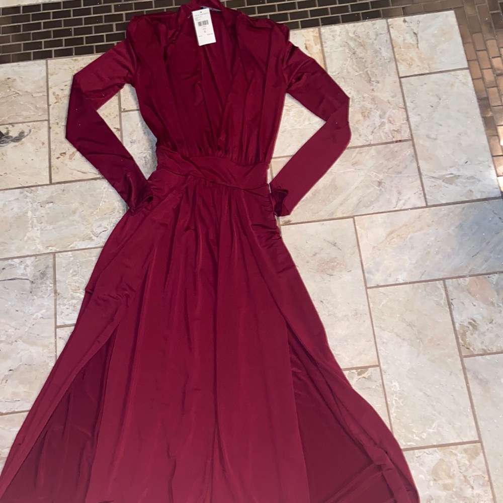 High slit maxi dress